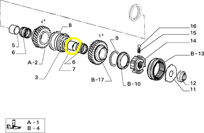 Lancia Delta Integrale and Evoluzione 5th Speed Gear Roller Cage Bush New Original 7705068 5953100