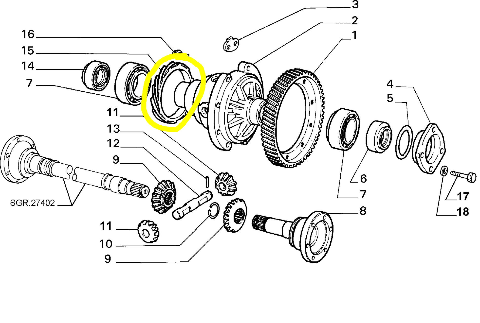 Lancia Delta R86 1600 Ingranaggio Scatola Differenziale Nuovo Originale 4391382 - Raggi's Collectibles' Automotive Art