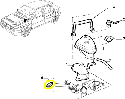 Lancia Delta Evoluzione Radiator Tank Protection New Original 95520393