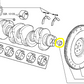 Lancia Delta Integrale and Evoluzione Engine Flywheel Centering Bush New Original 7725371 7647474