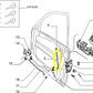 Lancia Delta Dedra Front Door Lock Rod New Original 82427917