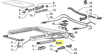 Lancia Delta Integrale Evoluzione and R86 Folding Top Left Arm New Original 82458473