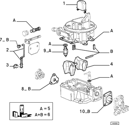 Autobianchi 1000 e 1100 Molletta Tirante Carburatore Nuova Originale 9940078 9944528