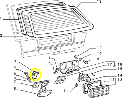 Lancia Delta Integrale e Evoluzione Protezione Scontrino Cofano Bagagliaio Nuova Originale 5948683