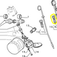 Lancia Delta R86 Dedra Guarnizione di Tenuta Asta Livello Olio Nuova Originale 5881820