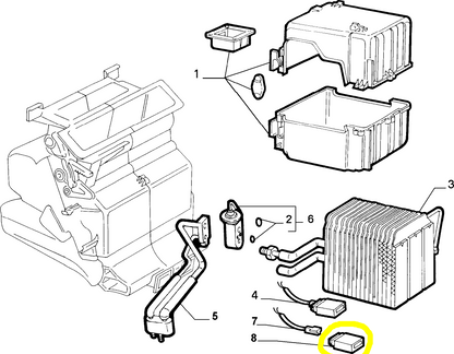 Lancia Y Fiat Barchetta e Punto Centralina Elettronica Condizionatore Nuova Originale 46721273