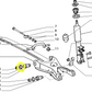 Autobianchi Y10 Fiat Fiorino Innocenti Elba Rear Wishbone Elastic Bushing Cup New Original 7566865 4251115