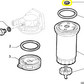 Lancia K Diesel Fiat Marea Fuel Filter Seal Gasket New Original 9947117