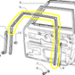 Lancia Delta Integrale Profilato in Gomma Finestrino Anteriore Destro Nuovo Originale 82462252 82422430