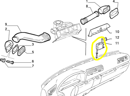 Autobianchi Y10 Motorino Elettrico Aria Condizionata Nuovo Originale 7730307