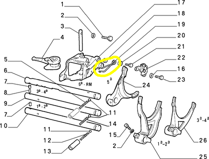 Lancia Delta R86 Molla Leva Interna Cambio Nuova Originale 4451147 4429939 - Raggi's Collectibles' Automotive Art - Raggi's Collectibles' Automotive Art