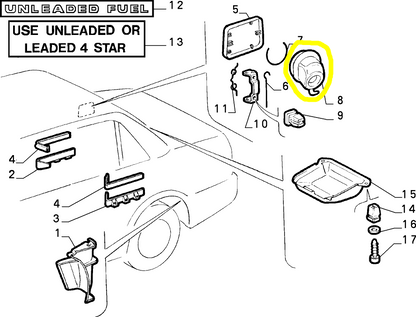 Lancia Dedra Contenitore Rifornimento Carburante Nuovo Originale 82433674