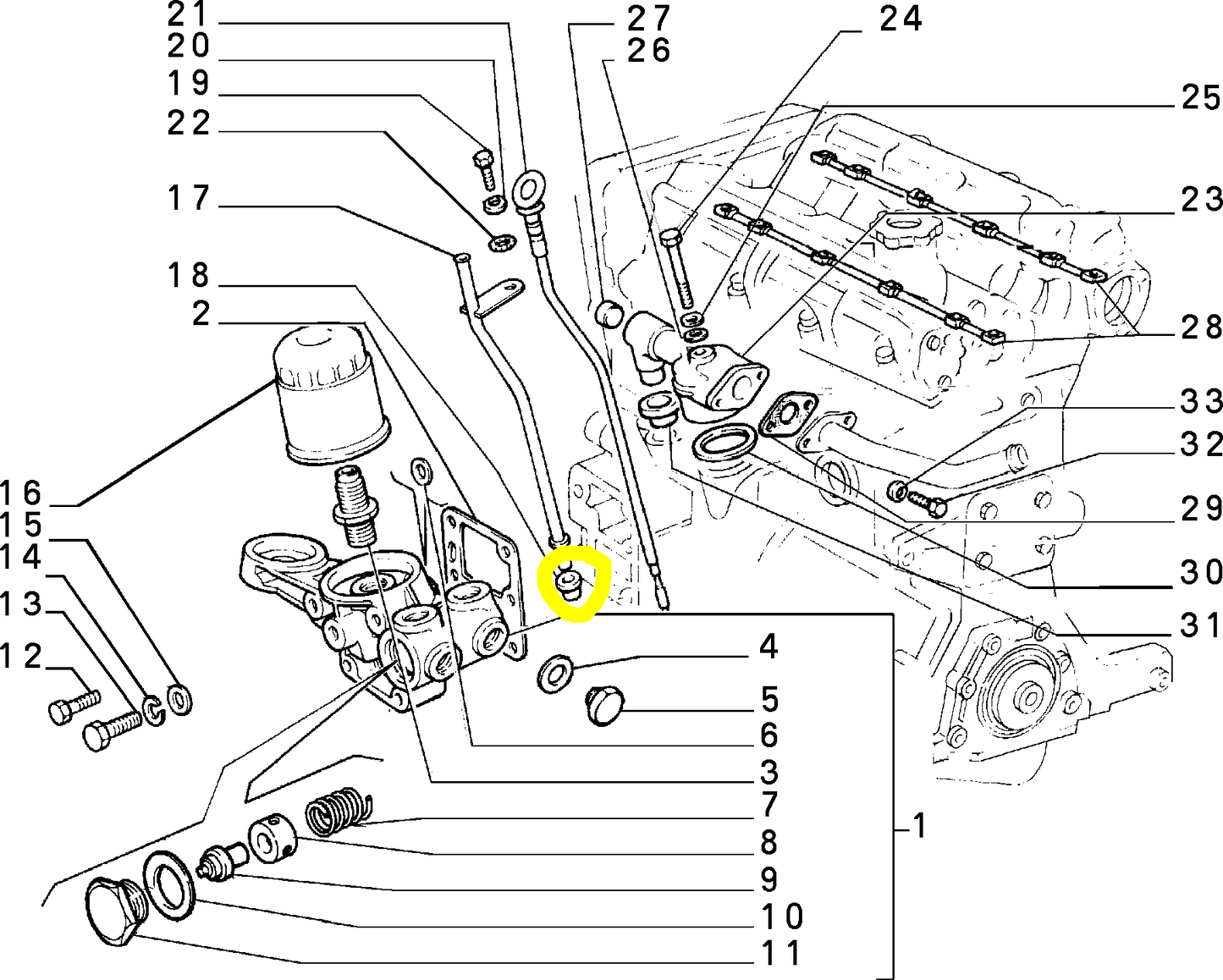 Lancia Delta Integrale Evoluzione and R86 Oil Dipstick Tube Seal Gasket New Original 82324106