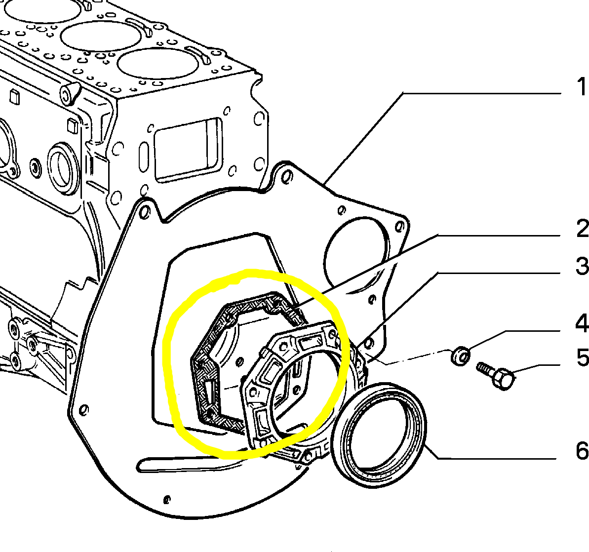 Lancia Thema TD Fiat Croma and Ducato Engine Crankcase Cover Seal Gasket New Original 98421265 4704466