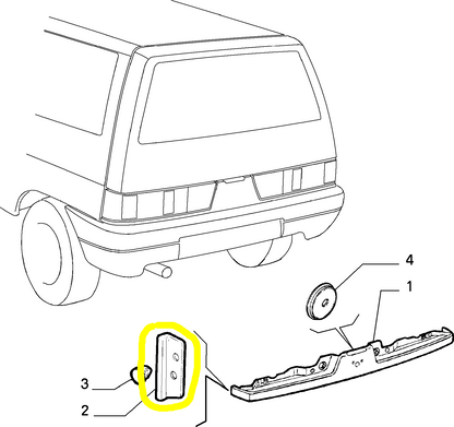 Autobianchi Y10 Rear Molding Right Seal Gasket New Original 7713428