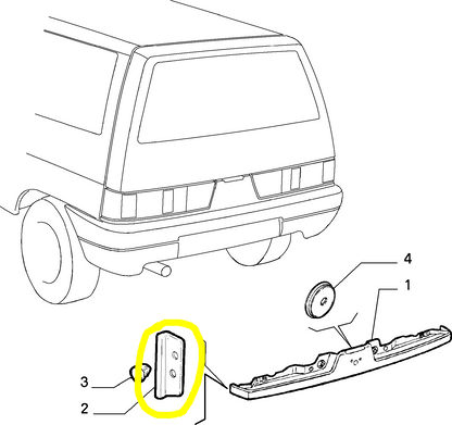 Autobianchi Y10 Rear Moulding Left Seal Gasket New Original 7770314