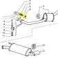 Autobaicnhi Y10 Fiat Uno Rear Silencer Spring New Original 7681592 7653497