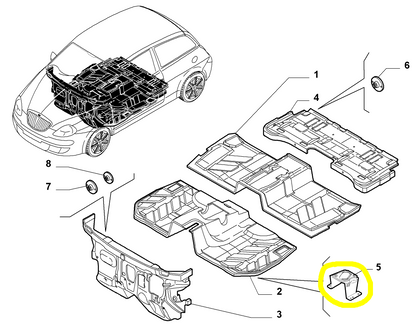 Lancia Musa and Ypsilon Selespeed Gearbox Control Plug New Original 46841862