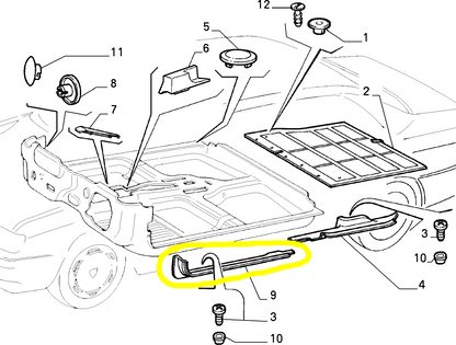 Lancia Dedra Batticalcagno Anteriore Sinistro Marrone Nuovo 176512170