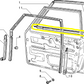 Lancia Delta R86 Modanatura Raschiavetro Anteriore Destro Nuova Originale 82400710