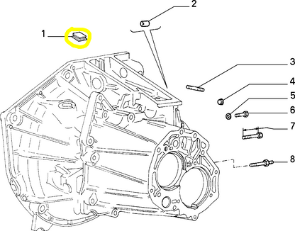 Lancia Thema Fiat Croma Gearbox Cap New Original 7649901 4383759