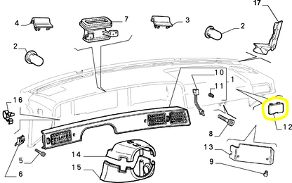 Lancia Delta Dedra Alfa Romeo 155 Dashboard Plug New Original 176485380 60806668