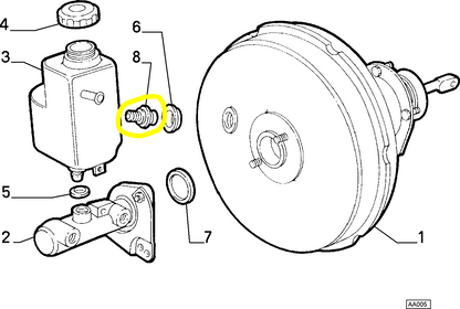 Lancia K Brake Booster Valve New Original 9946630