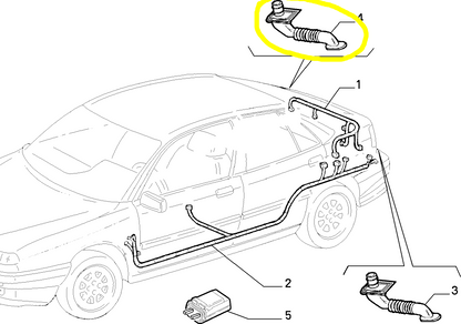 Lancia Delta Rear Right Seal Gasket New Original 82481044