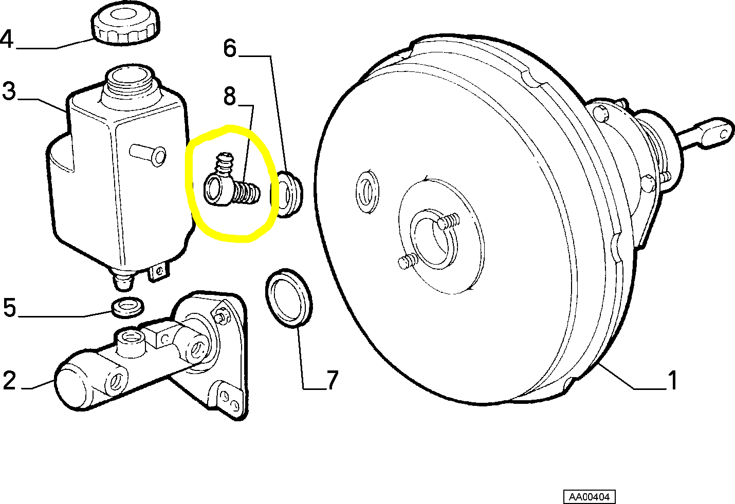 Lancia K Alfa Romeo 166 Valvola Servofreno Nuova Originale 9946632 9951012