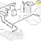 Lancia Delta Fiat Brava and Bravo Fuel Vapor Trap Bracket Pad New Original 46456548