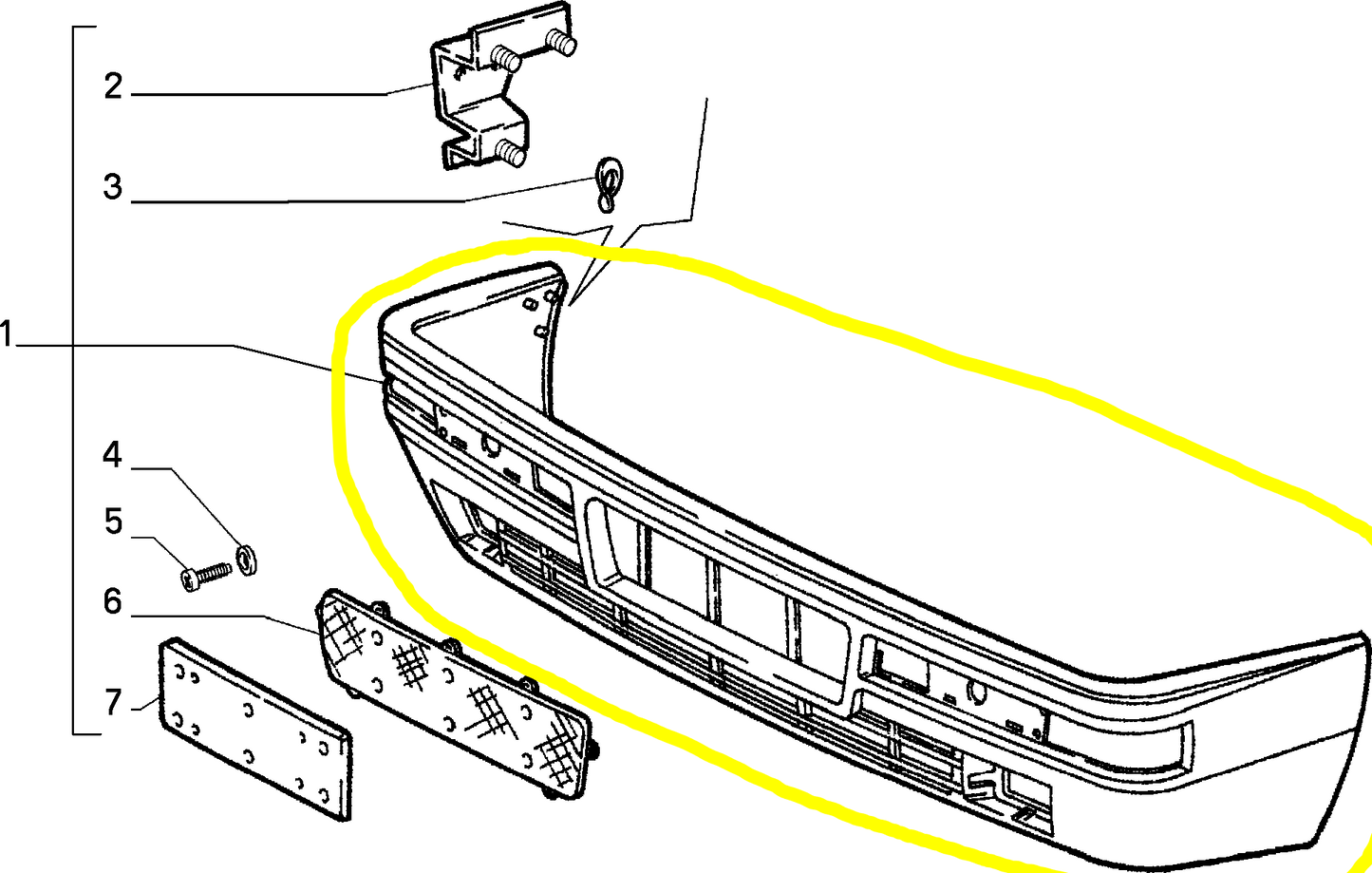 Lancia Delta Evoluzione Paraurti Posteriore Nuovo Originale 176978599 82469743 - Raggi's Collectibles' Automotive Art