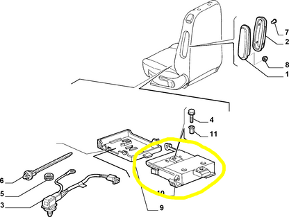 Lancia Lybra and Y Front Seat Support New Original 47301385 60815755