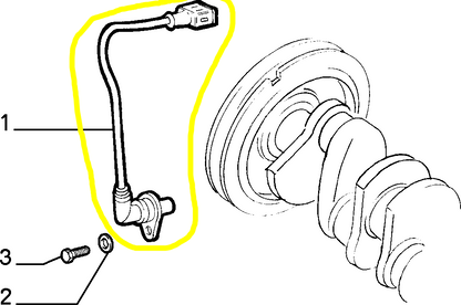 Lancia Delta e Dedra Sensore Impulsi Albero Motore Nuovo Originale 7799032 7756924