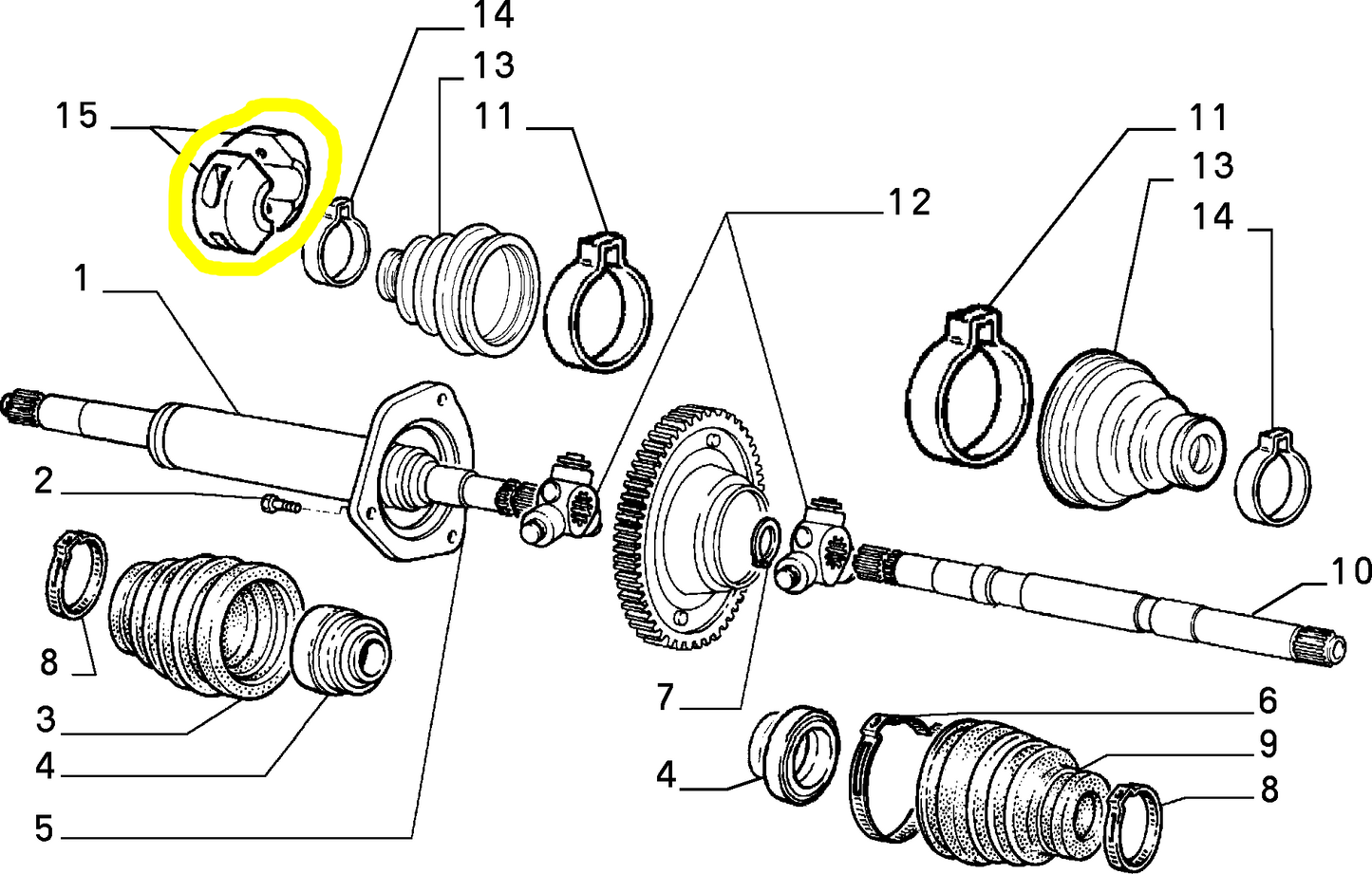 Lancia Y Autobianchi Y10 Massa Centrifuga Differenziale Nuova Originale 7768864