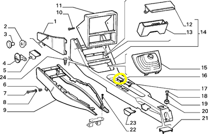 Lancia Delta Integrale e R86 Coperchio Mobiletto Tunnel Centrale Nuovo Originale 176284780