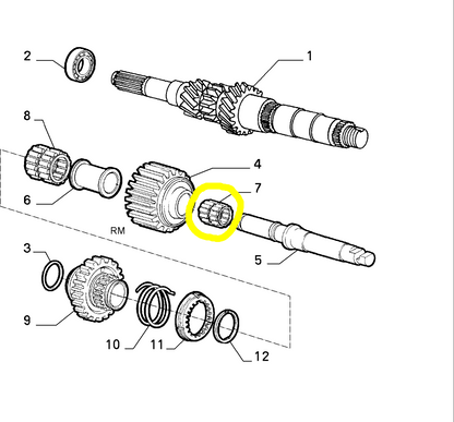 Lancia Thema Fiat Croma Reverse Gear Roller Cage New Original 55180905 46750045