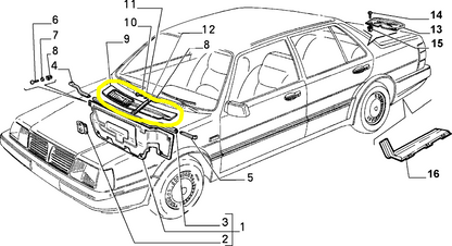 Lancia Thema Fiat Croma Riparo Motorino Tergicristalli Nuovo Originale 82465372 82432648