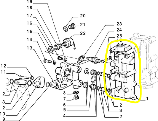 Lancia Thema Fiat Croma Scatola Pompa Acqua Nuova Originale 4832767