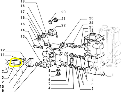 Lancia Thema Fiat Croma Tubo Corpo Pompa Acqua 4823684 7302894