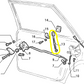 Lancia Delta Integrale Evoluzione Front Left Door Lock Rod 82379520 82342924