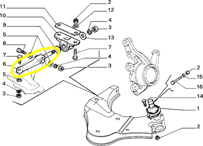 Lancia Delta Integrale e R86 Perno Boccola Elastica Sospensione Anteriore Nuovo Originale 95570053 - Raggi's Automobilia e Ricambi Auto