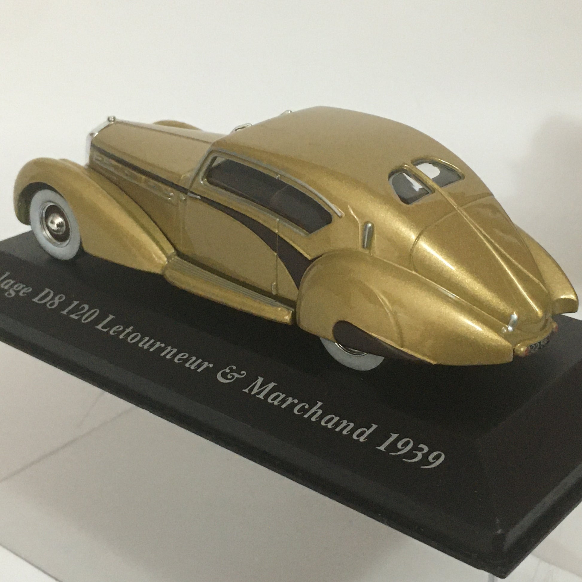 Altaya, Modellino in Metallo Pressofuso Scala 1:43 Delage D8 120 Letourneur & Marchand 1939 - Raggi's Collectibles' Automotive Art