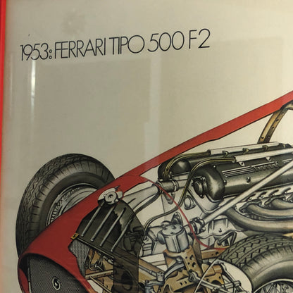 Ferrari, Stampa del Disegno Realizzato da Serge Bellu della Ferrari Tipo 500 F2 - Raggi's Collectibles' Automotive Art