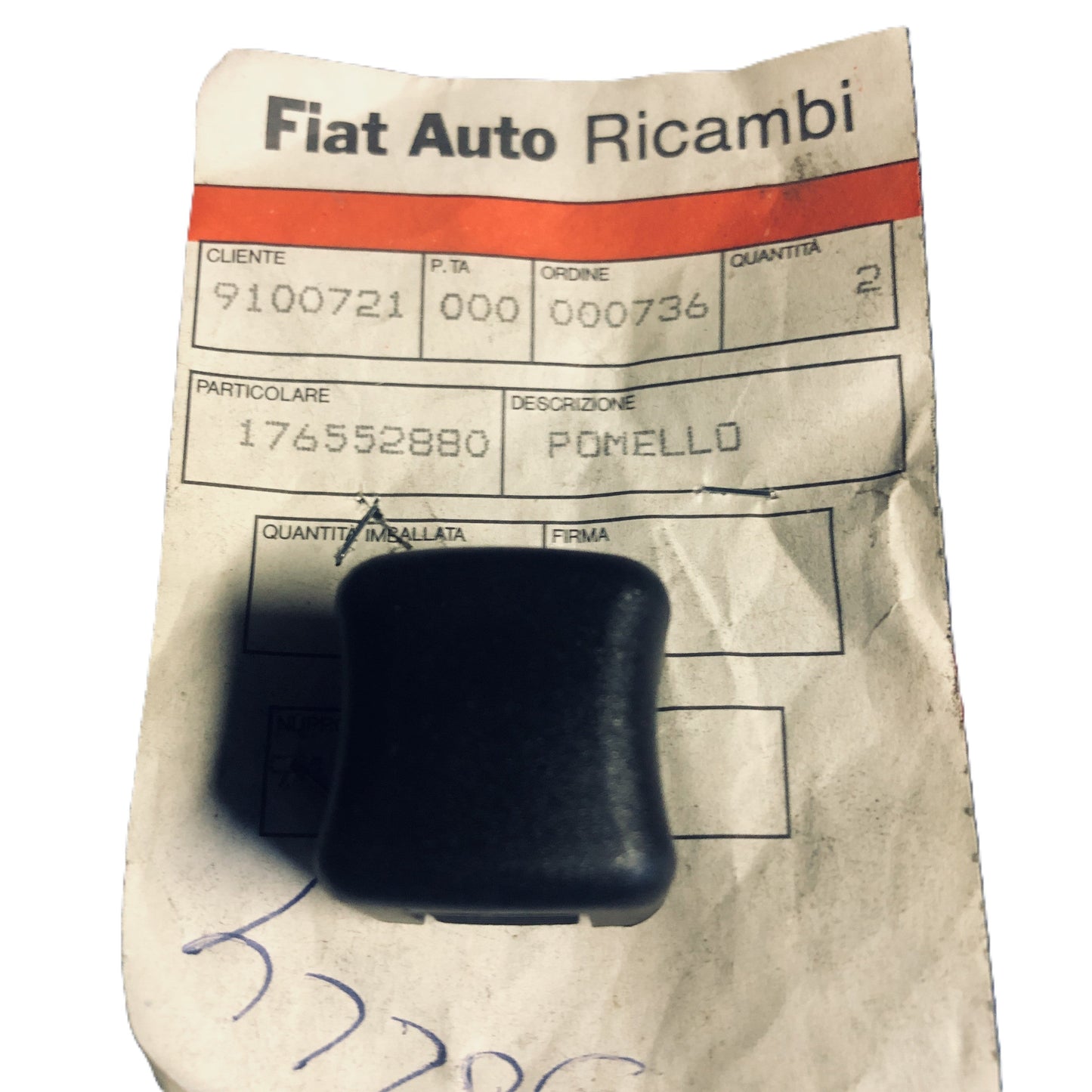 Lancia Thema Fiat Croma Pomello Nero Regolazione Altezza Cinture Sicurezza 176552880 60805144