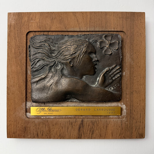 Alfa Romeo, Trofeo del 1969 Emilio Greco, Esemplare Nominativo Gérard Larrousse Originale d'Epoca con Targhetta in Oro 18 Kt - Raggi's Automobilia e Ricambi Auto