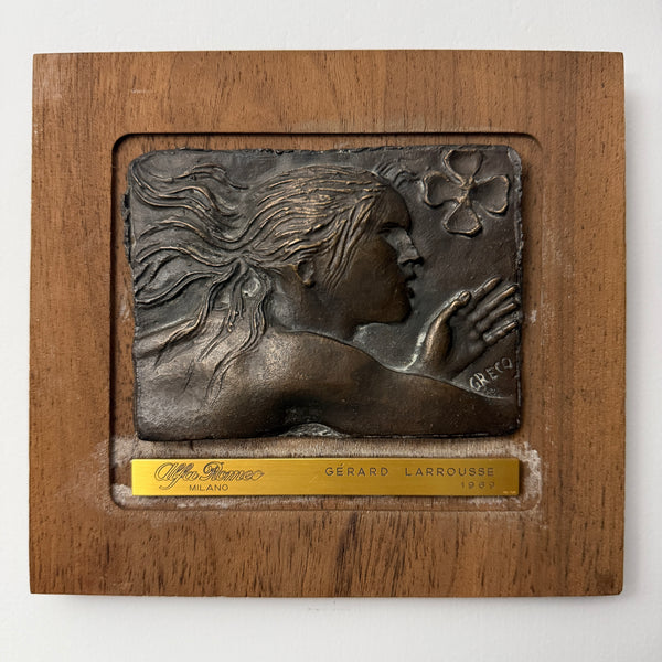 Alfa Romeo, 1969 Trophy by Emilio Greco, Named Example Gérard Larrousse. Original Period Piece with 18 Kt Gold Plaque