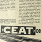 CEAT, Pubblicità Anno 1959 CEAT Pneumatici DB con Didascalia in Italiano