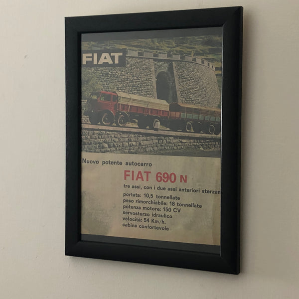 FIAT, 1960 Advertising FIAT 690 N with Italian Caption