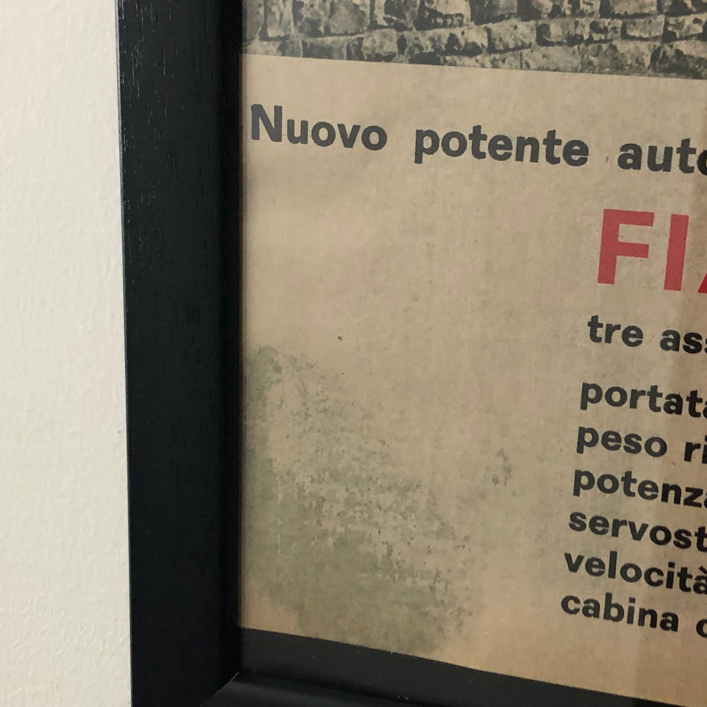 FIAT Pubblicità Anno 1960 FIAT 690 N con Didascalia in Italiano
