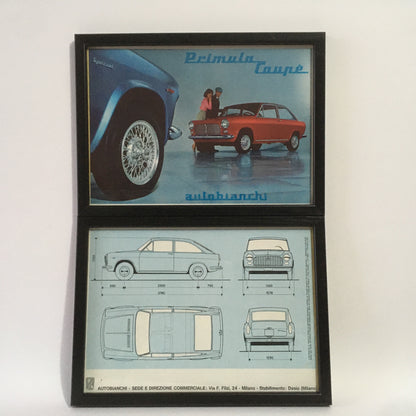 Autobianchi, Quadro / Brochure Autobianchi Primula Coupé - Raggi's Collectibles' Automotive Art